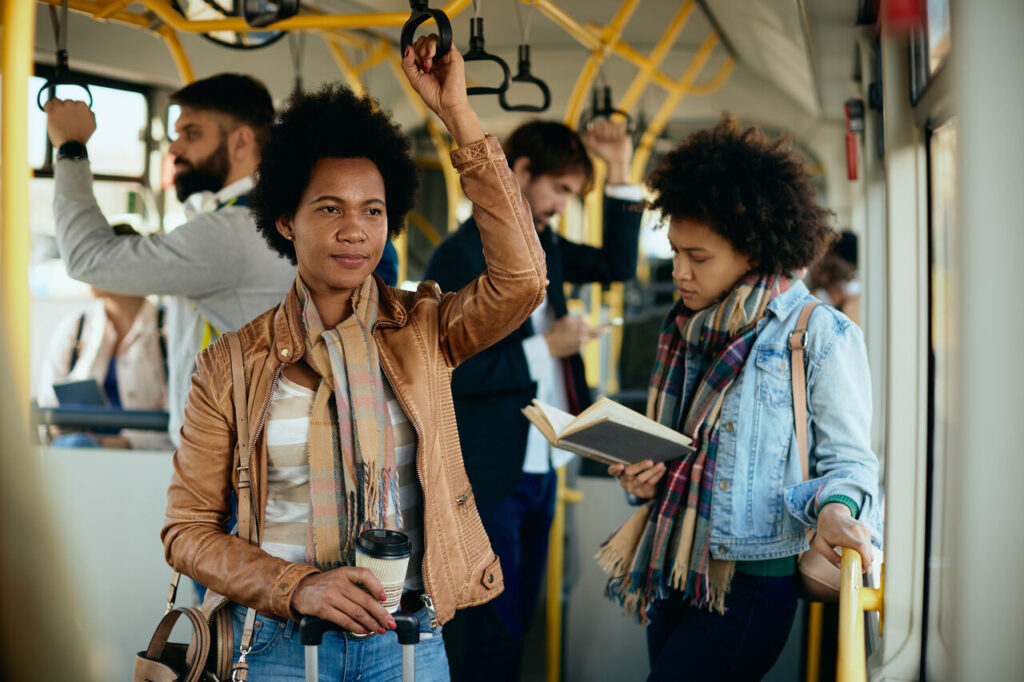 Ônibus, passageiros, BRT