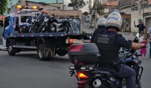 Apreensão de motos pela GCM de Itaquá