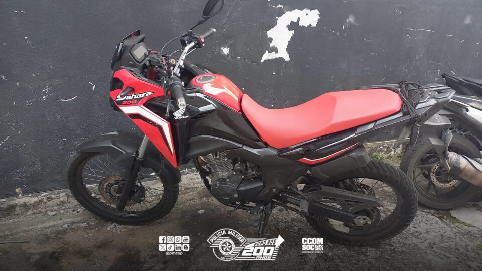 moto roubada em Itaquá
