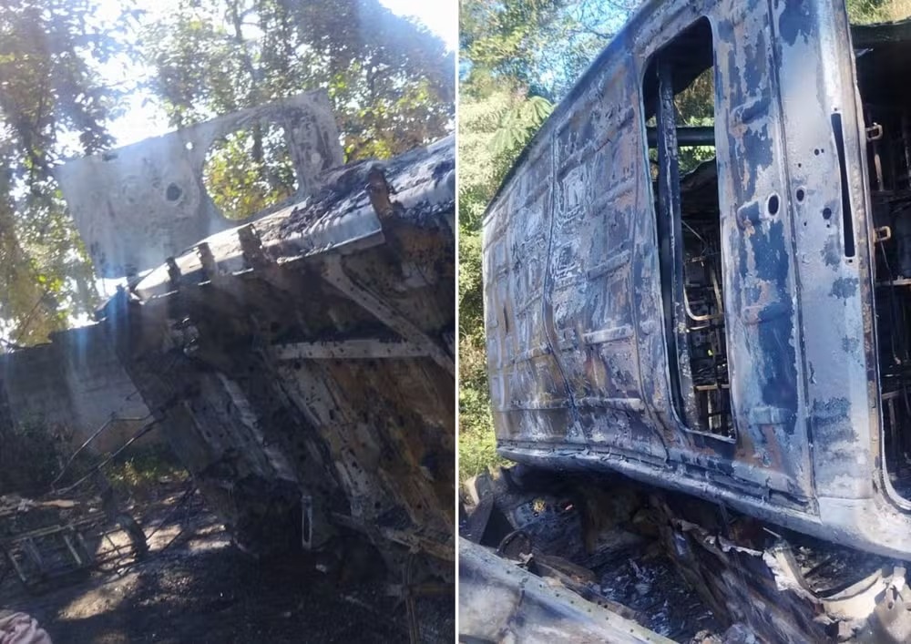 carro destruído