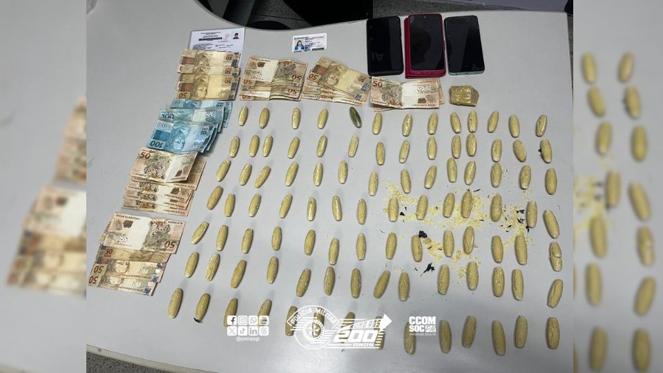 Trio é preso por tráfico de drogas em Itaquaquecetuba/SP
