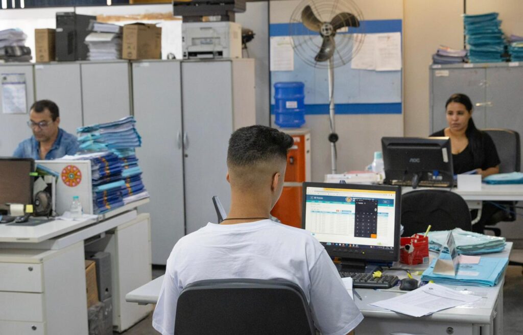 frente de trabalho