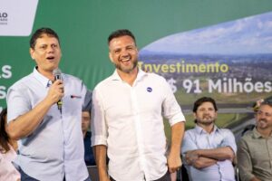 Tarcísio de Freitas e Eduardo Boigues