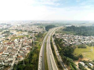 vista aérea de Itaquá